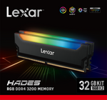 2x16 Dual Pack Lexar Hades RGB DDR4 32GB Kit Desktop Memory