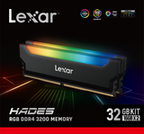 2x16 Dual Pack Lexar Hades RGB DDR4 32GB Kit Desktop Memory