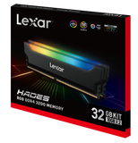 2x16 Dual Pack Lexar Hades RGB DDR4 32GB Kit Desktop Memory