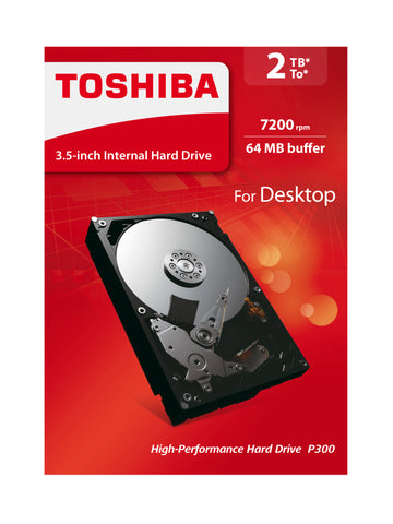 Toshiba P300 2TB 3.5Inch Hard Drive