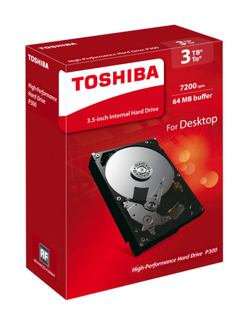 Toshiba P300 3TB 3.5Inch Hard Drive