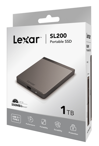 Lexar SL200 1TB Portable SSD Drive